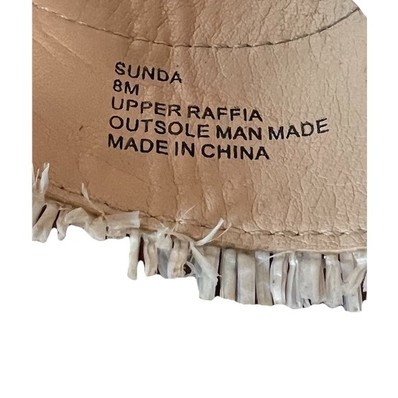 Beach by Matisse Sunda Platfrom Sandals Size 8M Raffia Natural Slip On - Picture 7 of 7